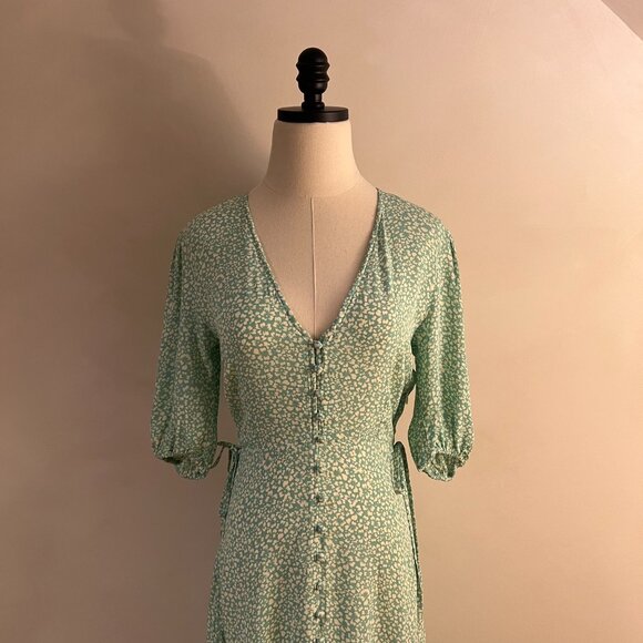 Rixo Staci dress – Green Tea-Length Dress (US 6/UK 10) - Picture 9 of 15